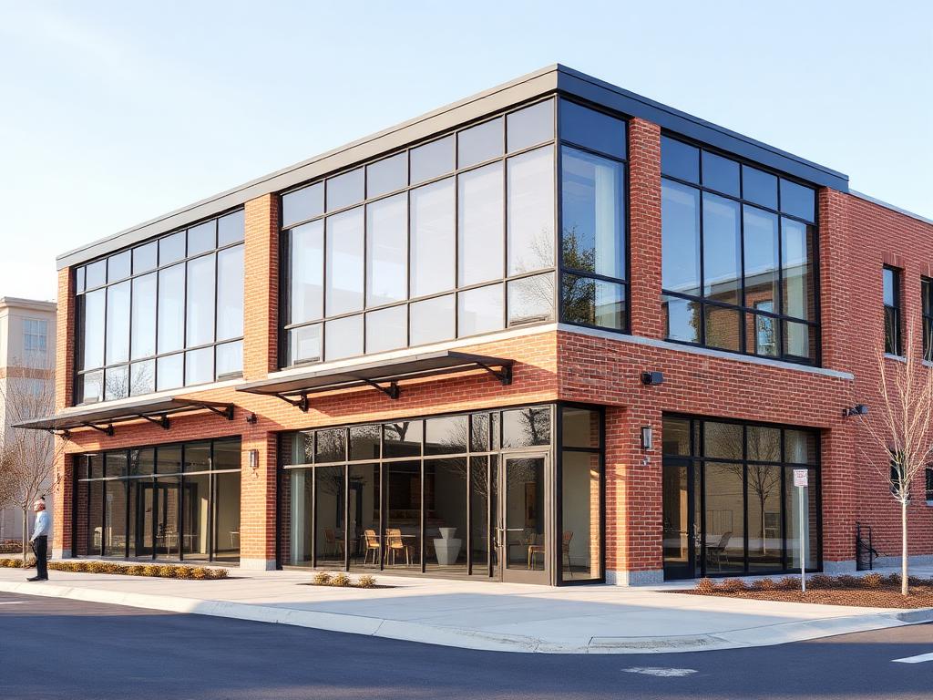 Commercial building exterior